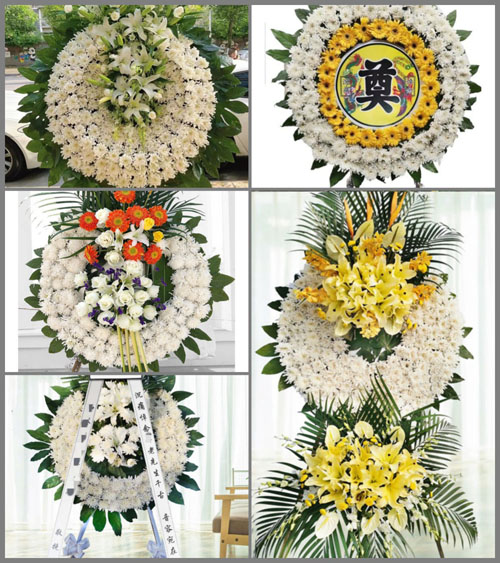 四川成都金堂县白果镇红石板村花圈速递